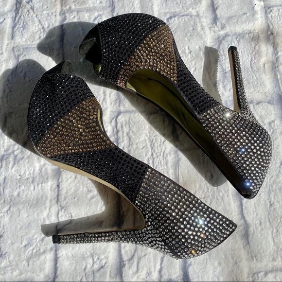 Enzo Angiolini Studded Jeweled Sparkly Pumps 8.5 - Picture 4 of 9